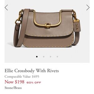 COACH ELLIE CROSSBODY WITH RIVETS